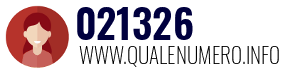 Numero di telefono 021326 021326