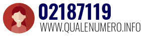 Numero di telefono 02187119 02187119