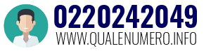 Numero di telefono 0220242049 0220242049