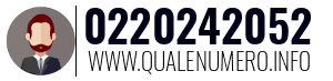Numero di telefono 0220242052 0220242052