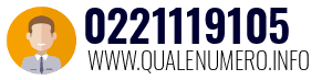 Numero di telefono 0221119105 0221119105