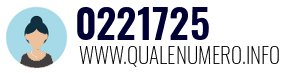Numero di telefono 0221725 0221725