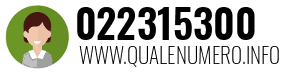 Numero di telefono 022315300 022315300