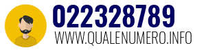 Numero di telefono 022328789 022328789