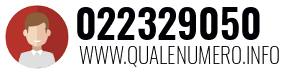Numero di telefono 022329050 022329050