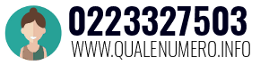 Numero di telefono 0223327503 0223327503