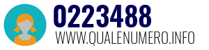 Numero di telefono 0223488 0223488
