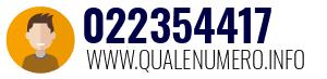 Numero di telefono 022354417 022354417