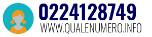 Numero di telefono 0224128749 0224128749