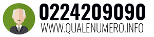 Numero di telefono 0224209090 0224209090