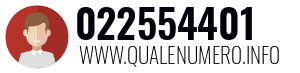 Numero di telefono 022554401 022554401