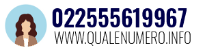 Numero di telefono 022555619967 022555619967