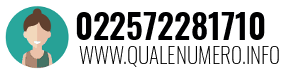 Numero di telefono 022572281710 022572281710