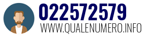 Numero di telefono 022572579 022572579