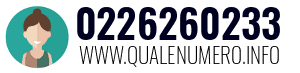 Numero di telefono 0226260233 0226260233