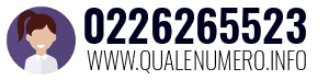 Numero di telefono 0226265523 0226265523
