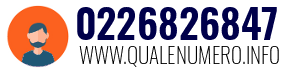 Numero di telefono 0226826847 0226826847
