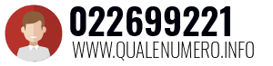 Numero di telefono 022699221 022699221