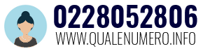 Numero di telefono 0228052806 0228052806