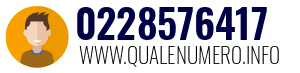 Numero di telefono 0228576417 0228576417