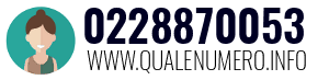 Numero di telefono 0228870053 0228870053