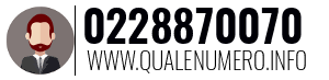Numero di telefono 0228870070 0228870070