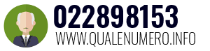Numero di telefono 022898153 022898153