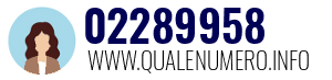 Numero di telefono 02289958 02289958
