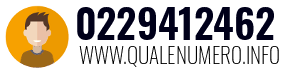 Numero di telefono 0229412462 0229412462