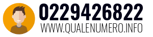 Numero di telefono 0229426822 0229426822