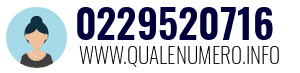 Numero di telefono 0229520716 0229520716