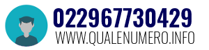 Numero di telefono 022967730429 022967730429