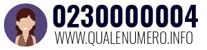 Numero di telefono 0230000004 0230000004