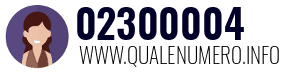 Numero di telefono 02300004 02300004
