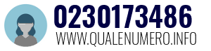 Numero di telefono 0230173486 0230173486