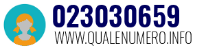 Numero di telefono 023030659 023030659