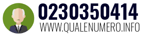 Numero di telefono 0230350414 0230350414