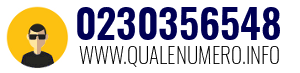 Numero di telefono 0230356548 0230356548