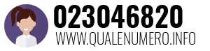 Numero di telefono 023046820 023046820