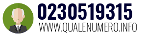 Numero di telefono 0230519315 0230519315