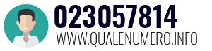 Numero di telefono 023057814 023057814