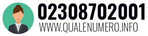Numero di telefono 02308702001 02308702001