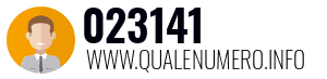 Numero di telefono 023141 023141