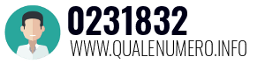 Numero di telefono 0231832 0231832