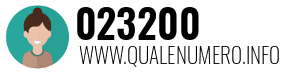 Numero di telefono 023200 023200
