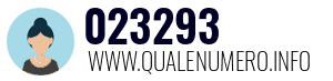 Numero di telefono 023293 023293