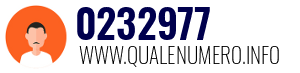 Numero di telefono 0232977 0232977