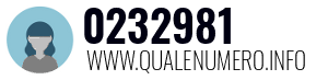 Numero di telefono 0232981 0232981