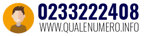 Numero di telefono 0233222408 0233222408