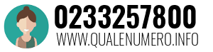 Numero di telefono 0233257800 0233257800